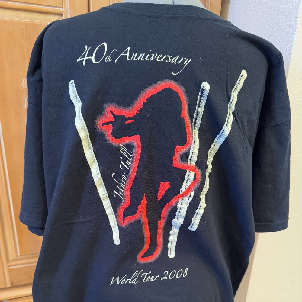 CONCERT TEE * JETHRO TULL 40th ANNIVERSARY TOUR * WORLD TOUR 2008 * SIZE 2XL
